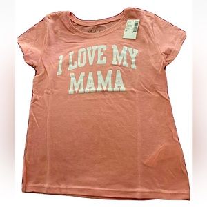 NWT The Children’s Place I Love My Mama Girls T-Shirt Size S 5/6)